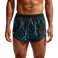 Nike Running - Vestuário trail corrida - M Dri-Fit ADV Aeroswift 2In Aop Short Black White para Homem - Tamanho M - Preto