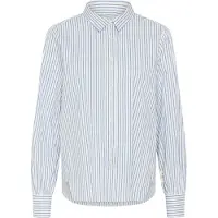 Cream Blusa 'Mira ' azul claro / branco