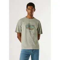 Pepe Jeans para homem. PM5010302 T-shirt Shaya verde (S), Casual, Algodão, Manga curta