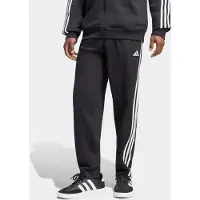 Adidas Calças de desporto preto / branco