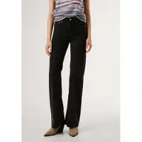 Pepe Jeans para mulher. PL2100020 Calça flare Willa Corduroy preta (32/32), Preto, Casual, Veludo