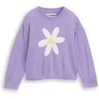 Tom Tailor Pullover amarelo / roxo claro / branco