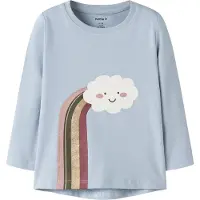 Name it Camisola 'NMFVIX' azul claro / verde escuro / borgonha / branco