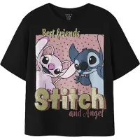 Name it Camisola 'NKFADARA STITCH' azul / ouro / cor-de-rosa / preto