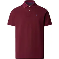Hackett London para homem. HM5600234 Polo Slim Fit Logo bordô (XL), Casual, Algodão, Manga curta, Borgonha