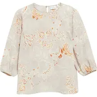 Comma Blusa ecru / areia / laranja claro / laranja escuro