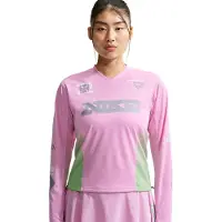 Nike Camisa funcionais 'SWIFT' cinzento-prateado / verde claro / cor-de-rosa
