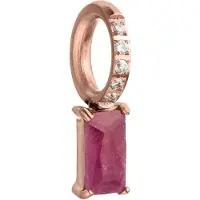 Purelei Atrelado ouro rosa / vermelho rubi