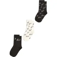 Karl Lagerfeld Meias creme / preto