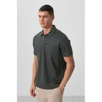 Tommy Life Camisa verde / preto / branco