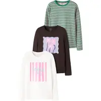 Name it Camisola 'NKFNIANA' chocolate / verde / rosa / branco