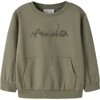 Name it Sweatshirt 'NMMVILDAR' oliveira / preto