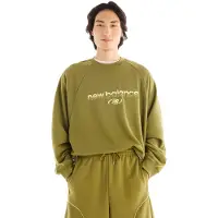 New Balance Sweatshirt 'Trackside French Terry Crew' verde / verde relva