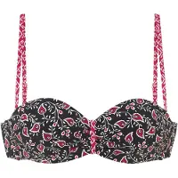 LASCANA Top de biquíni rosa / preto / branco