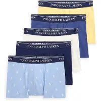 Ralph Lauren Boxers 'Classic' navy / azul pastel / amarelo / branco