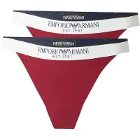 Emporio Armani Tanga vermelho fogo / preto / offwhite