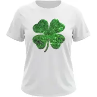 Usha Camisa verde / branco