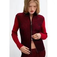 Desigual Casaco de malha vermelho / preto