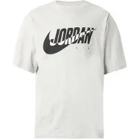 Jordan Camisa 'Brooklyn Essentials' cinzento escuro / preto / branco