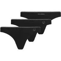 Karl Lagerfeld Tanga 'Ikon Schimmer' cinzento / preto