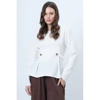 Trend Alaçatı Stili Blusa ecru