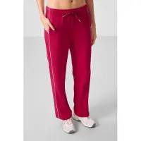 Tommy Life Calças vermelho cereja