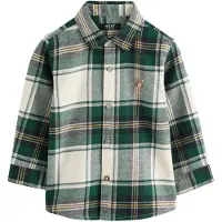 Next Camisa amarelo / cinzento escuro / verde / branco lã
