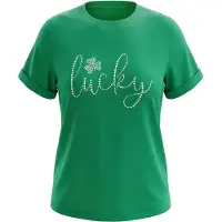 Usha Camisa verde / branco