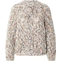 Rich & royal Casaco de malha 'Cardi' castanho claro / abe / laranja claro / branco