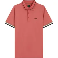 BOSS Camisa funcionais 'Court' oliveira / rosa escurecido / preto / branco