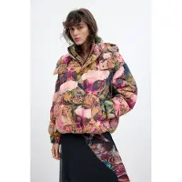 Desigual Casaco de inverno 'M. C. Lacroix' cáqui / kiwi / rosa / rosé