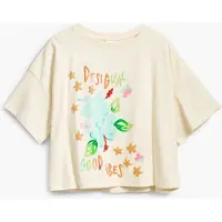 Desigual , Camiseta estampada, AlgodÃO, Branco, 3/4