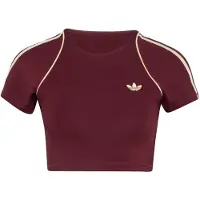 Adidas Camisa funcionais 'Superstar' bordeaux / branco