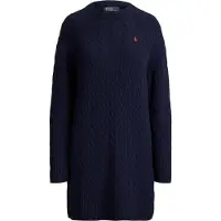 Ralph Lauren Vestido de malha navy / vermelho cereja