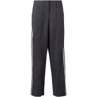 Adidas Originals Calças com vincos 'FIREBIRD' preto / branco