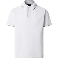 Hackett London para homem. HM5600199 polo mercerizado manga curta fit clássico branco (XXL), Casual, Algodão