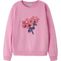 Name it Sweatshirt 'NKFNOSSO' navy / rosa escurecido / rosa claro / carmesim