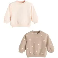 Cool Club Sweatshirt castanho / rosa pastel