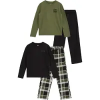 We fashion Pijama cinzento claro / oliveira / preto