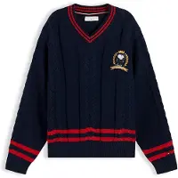 Tommy Hilfiger Pullover 'Peanuts' marinho / vermelho