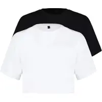 Trendyol Camisa preto / branco