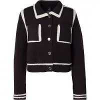 Pinko Casaco de malha 'NEW SULCIS' chocolate / branco
