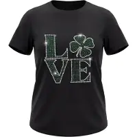 Usha Camisa verde / preto / prata