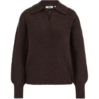 We fashion Pullover castanho escuro