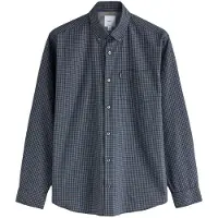 Next Camisa 'Easy Iron' marinho / azul pombo / mel