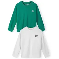 MINOTI Sweatshirt verde / branco