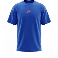 Nike Camisa 'PREM ESS' azul / laranja escuro