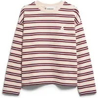 Armedangels Sweatshirt 'FRANKAA' bege / azul claro / bordeaux