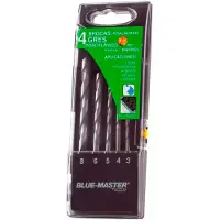 Blue Master Conjunto De Brocas 4/5/6/8mm 4 Peças