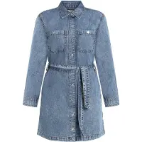 Calvin Klein Jeans Vestido Curto De Manga Comprida Lv047h902g